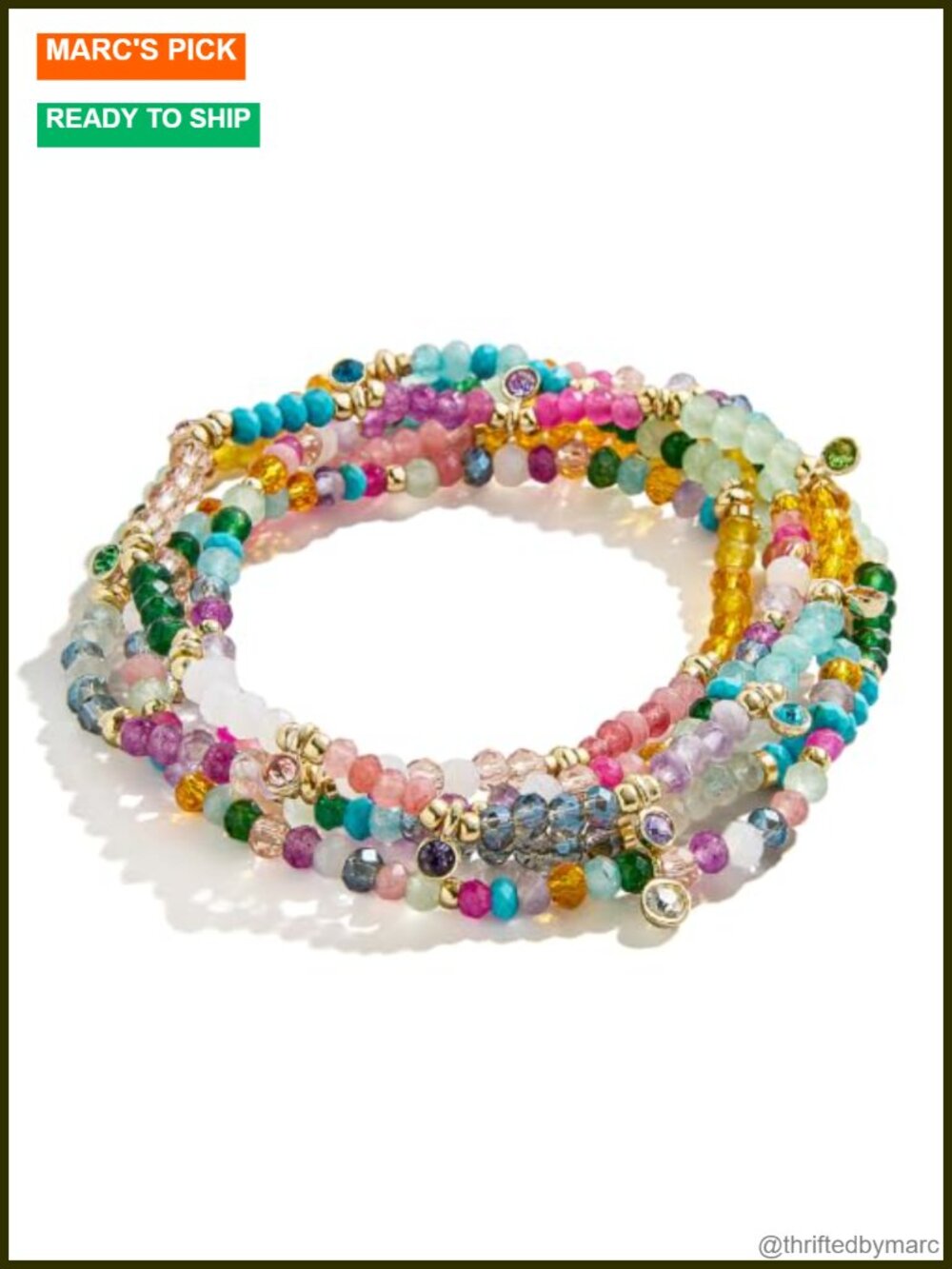 Stretch Bracelet Set with Green Aventurine & Amethyst